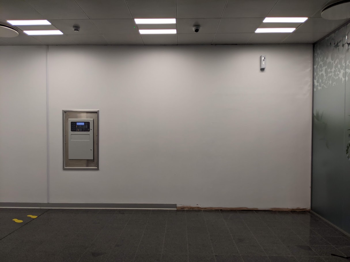 blank wall at Arla Stourton Dairy