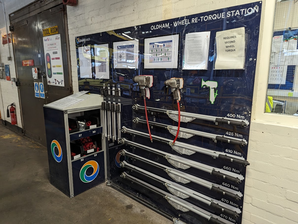 after wheel re-torque station