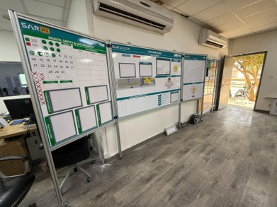 visual management boards Saudi Arabia Railways